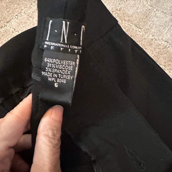 INC International Concepts Black Wide Leg Pants - Picture 3 of 3